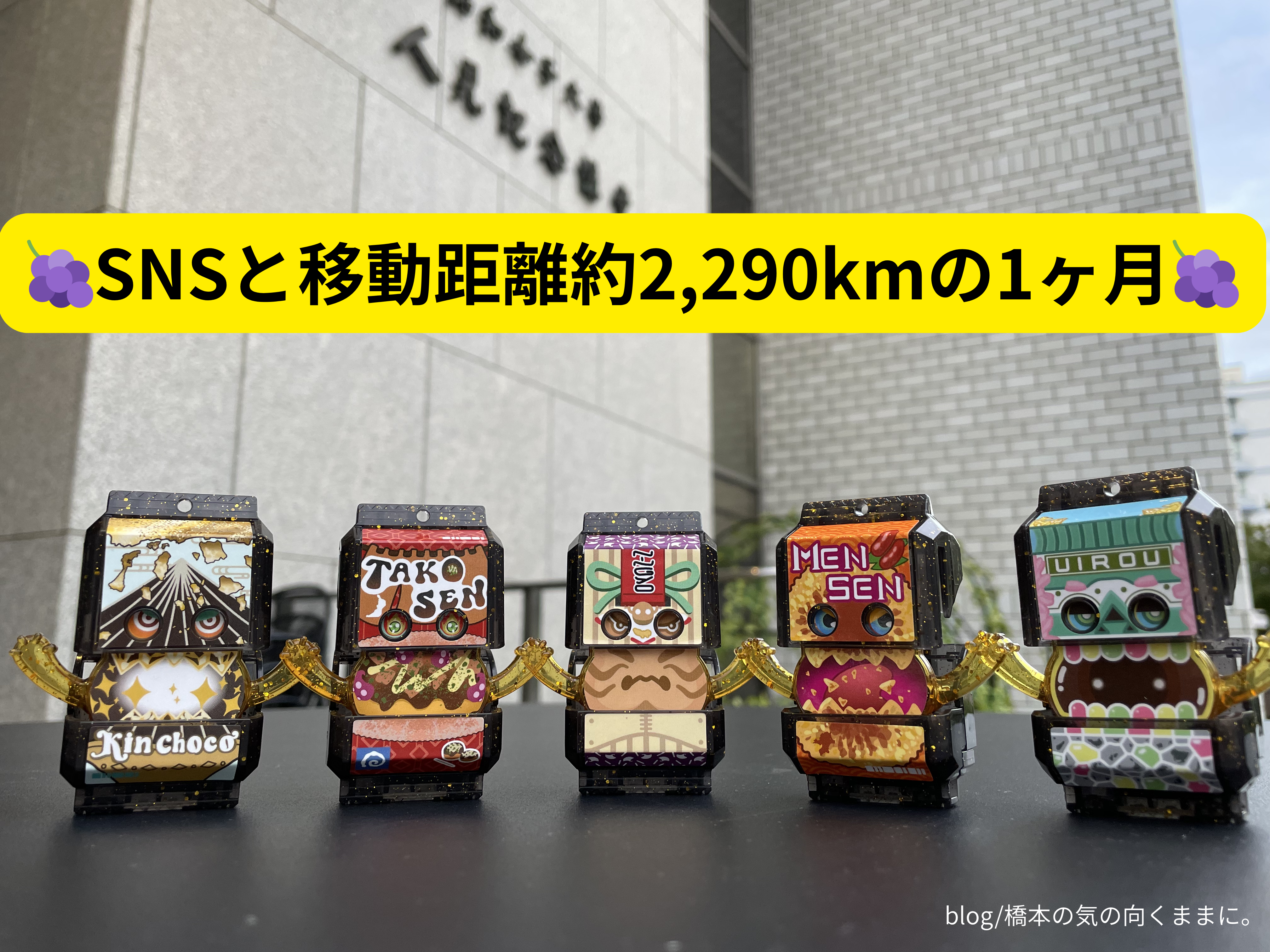 🍇SNSと移動距離約2,290kmの1ヶ月🍇